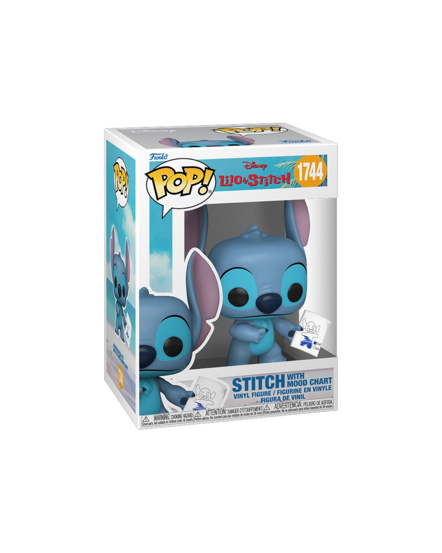 Funko Pop! 1744 Stitch with mood chart