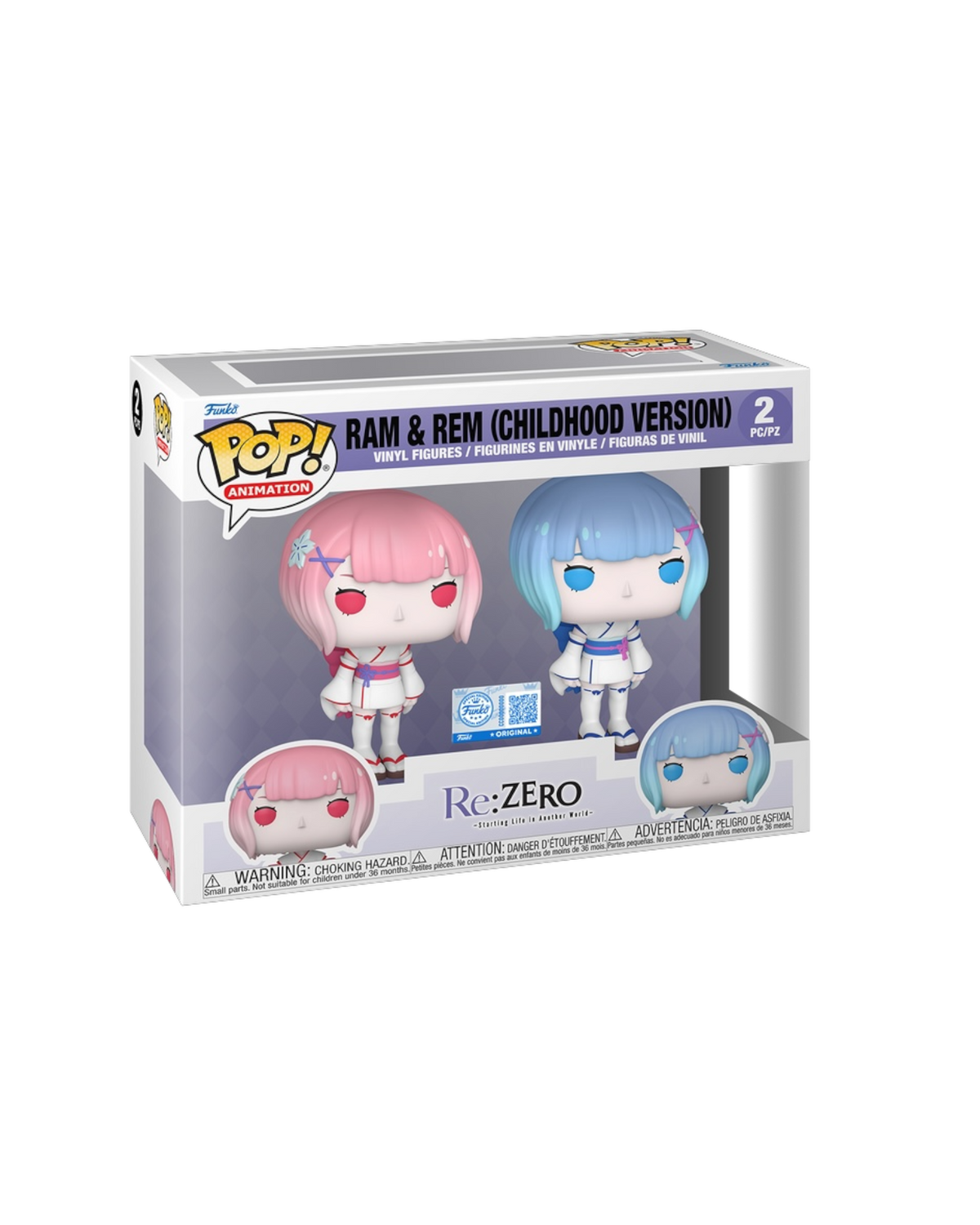 Funko Pop! 2 pack Ram & Rem (childhood version) | Special edition (Pre-Order)