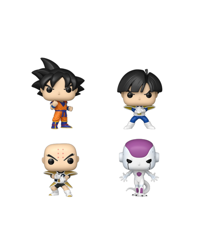 Funko Pop! 4 pack Son Goku / Son Gohan / Krillin / Frieza (Frieza Saga) (Pre-Order)