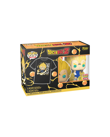 Funko Pop! 862 Majin Vegeta Pop&Tee | Glows in the dark
