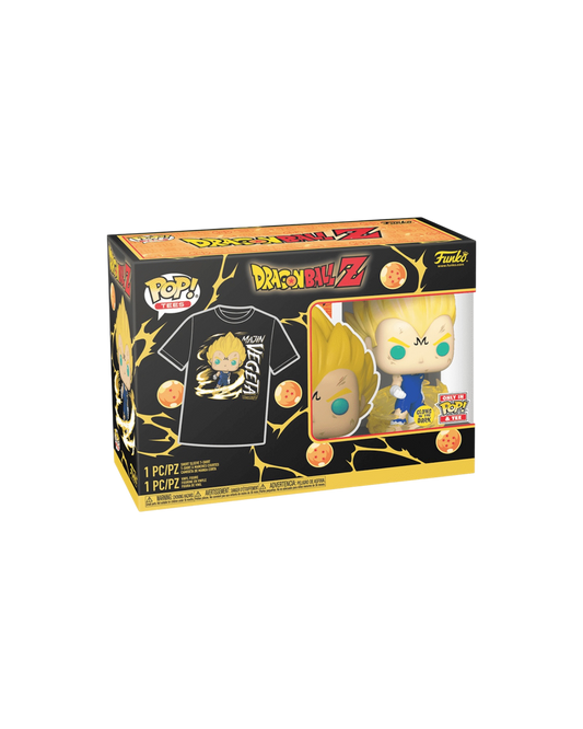 Funko Pop! 862 Majin Vegeta Pop&Tee | Glows in the dark