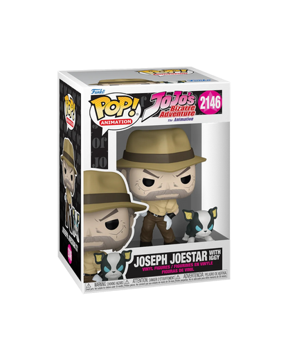 Funko Pop! 2146 Joseph Joestar with Iggy (Pre-Order)