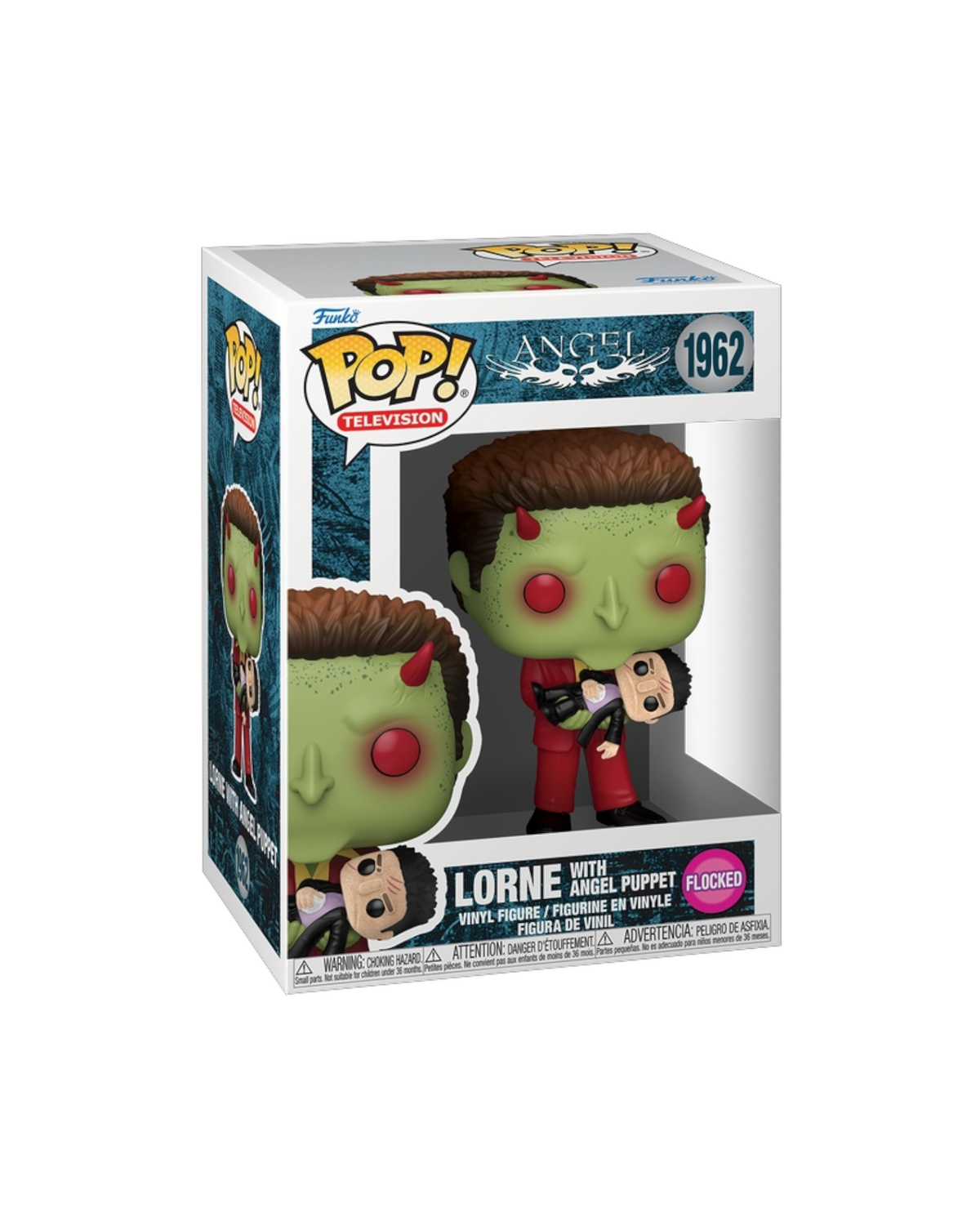 Funko Pop! 1962 Lorne with Angel Puppet | Flocked (Pre-Order)