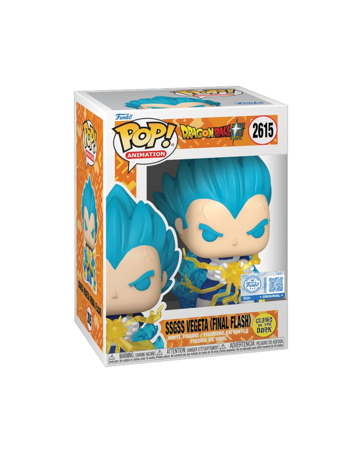 Funko Pop! 2615 SSGSS Vegeta (final flash) | Special edition | Glows in the dark (Pre-Order)