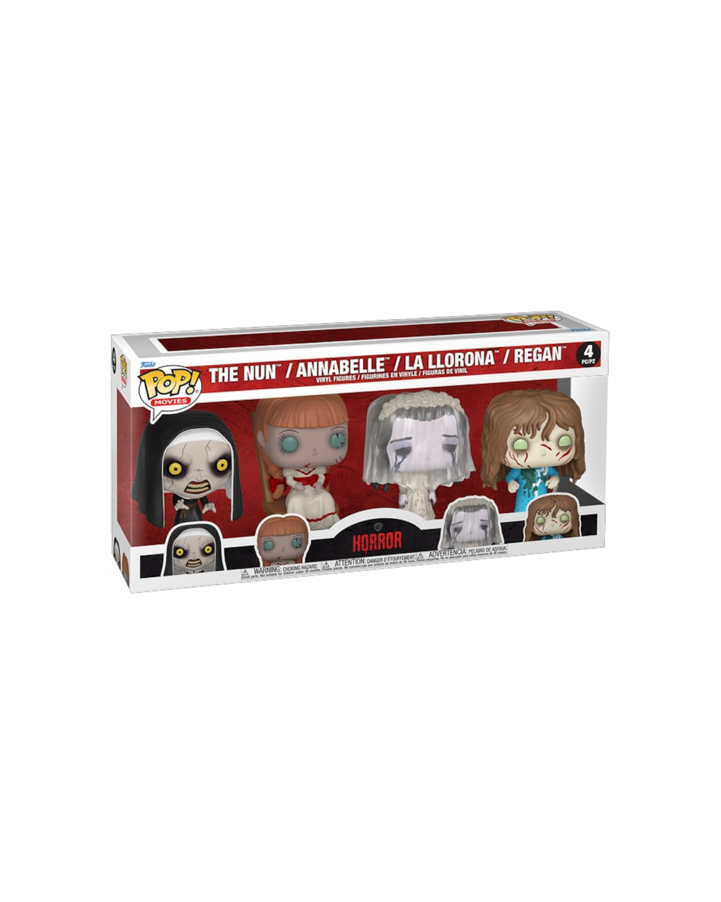 Funko Pop! 4 pack Horror The Nun / Annabelle / La Llorona / Regan (Pre-Order)