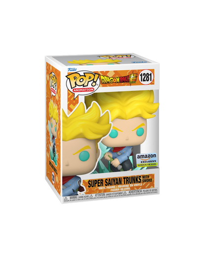 Funko Pop! 1281 Super Saiyan Trunks with sword | Amazon exclusive | Glows in the dark