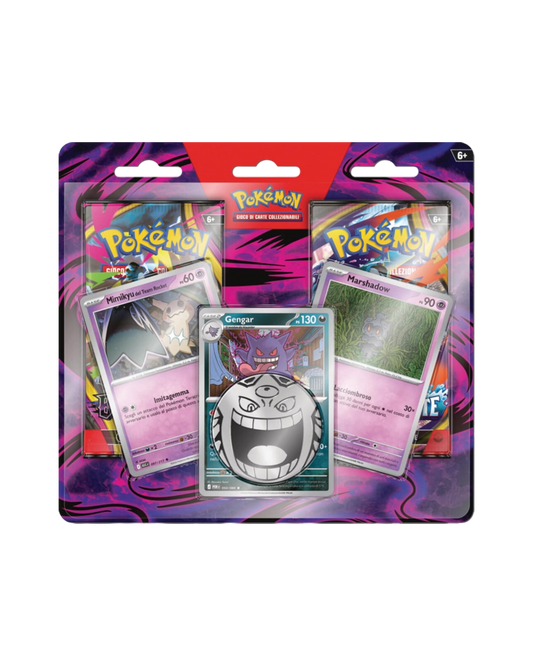 Pokémon Blister 2 buste Gengar Marshadow e Mimikyu | Italiano (Pre-Order)
