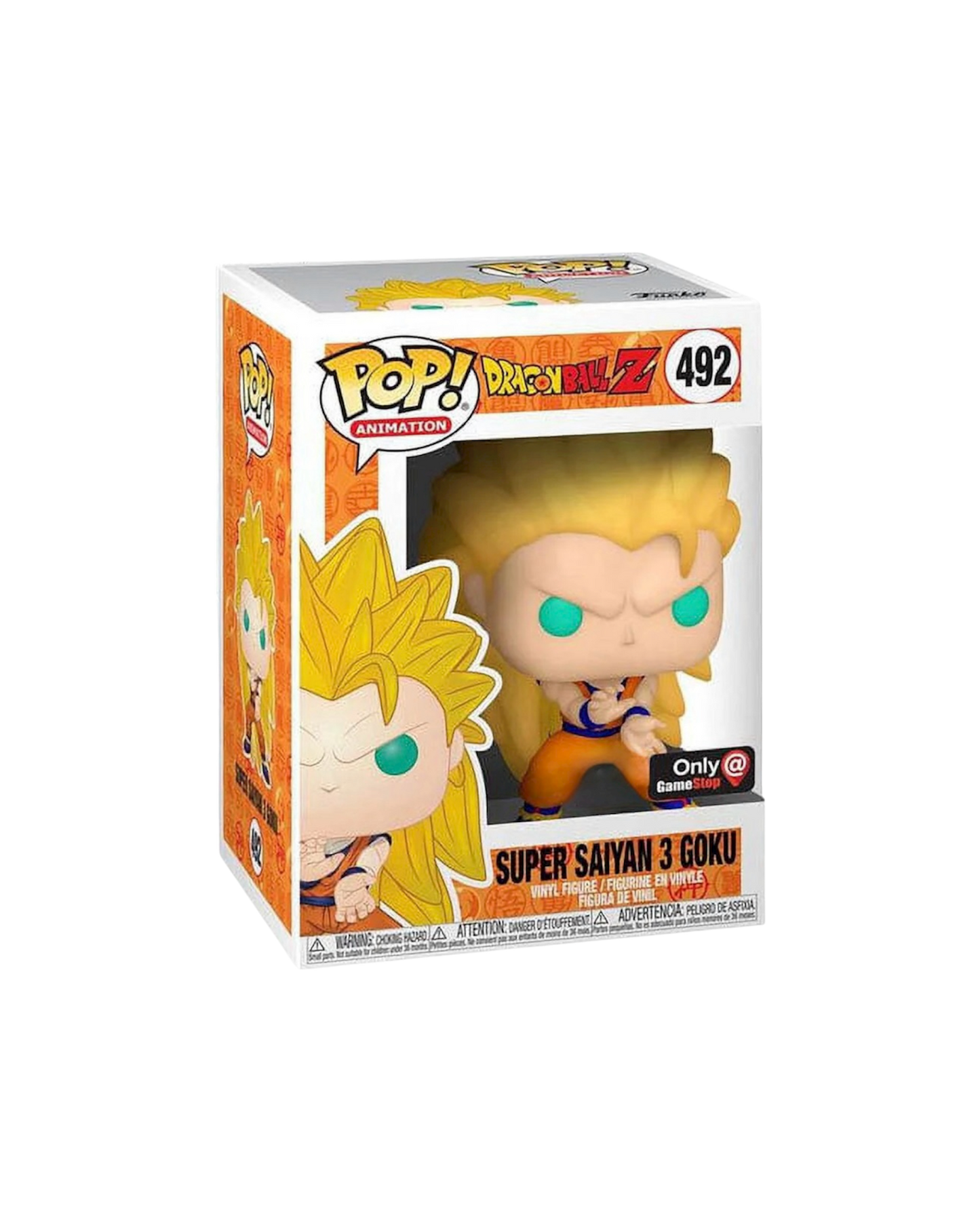 Funko Pop! 492 Super Saiyan 3 Goku | Only at GameStop