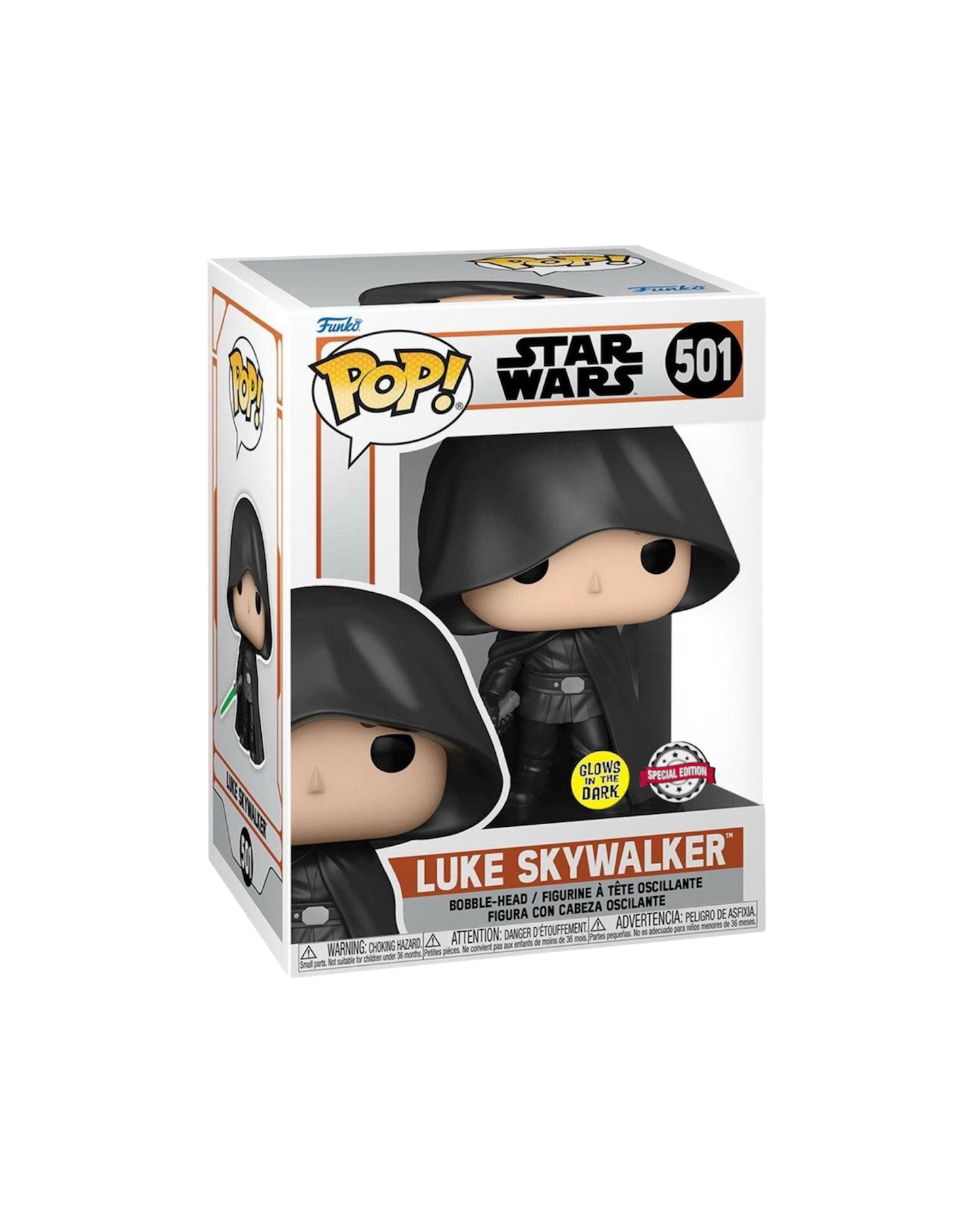 Funko Pop! 501 Luke Skywalker | Special Edition | Glows in the Dark