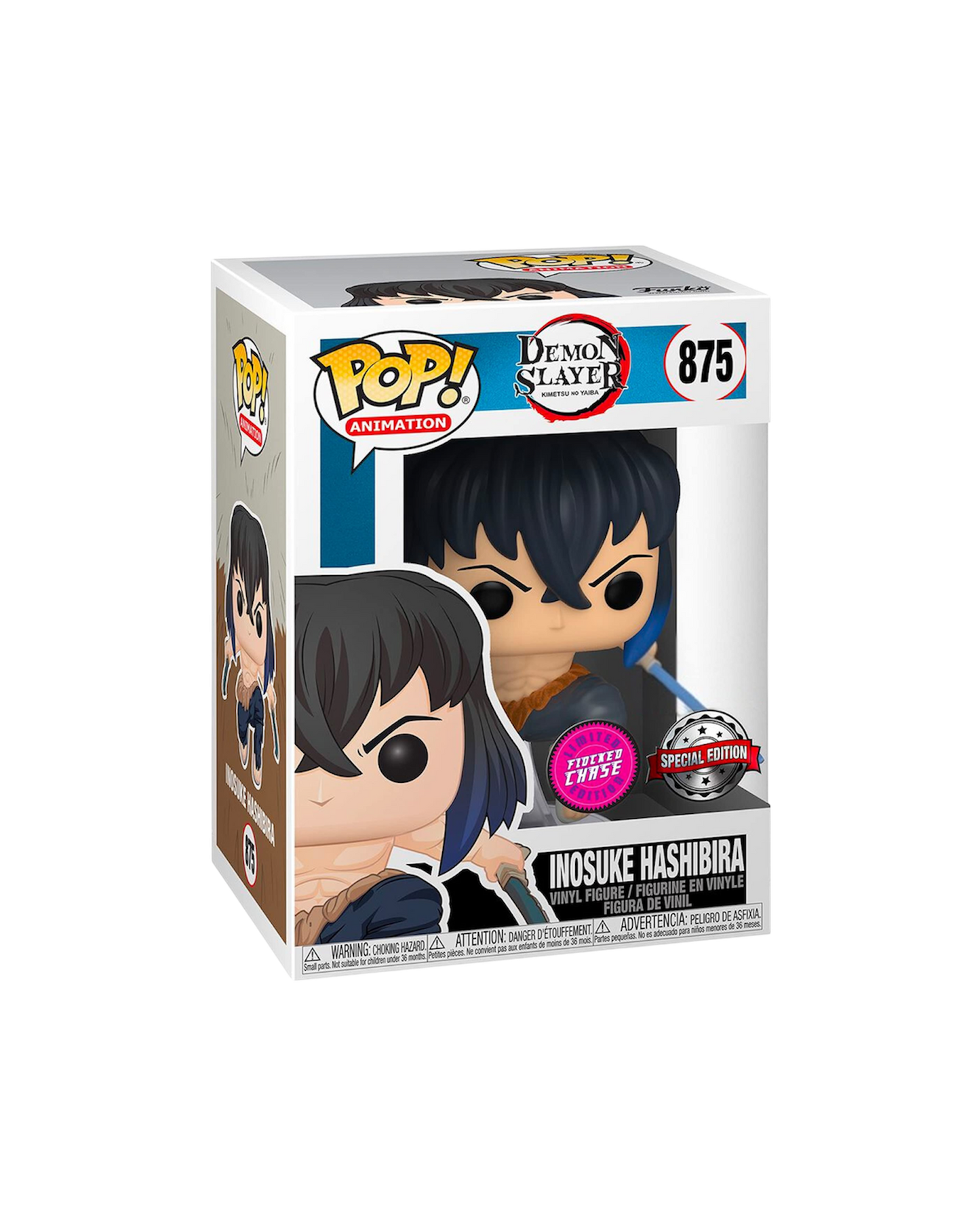 Funko Pop! 875 Inosuke Hashibira | Funko Special | Flocked