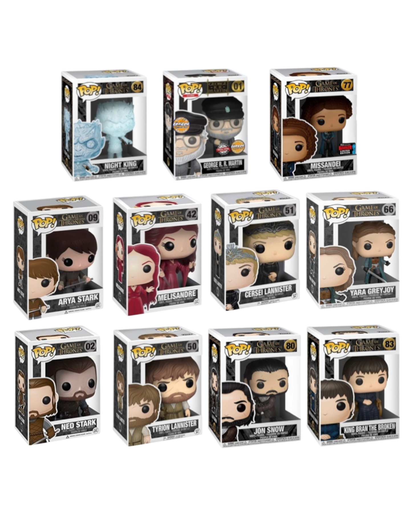 SINGLE LOT Funko Pop! Game of Thrones | Special Edition Comicon Fall Convention 2019