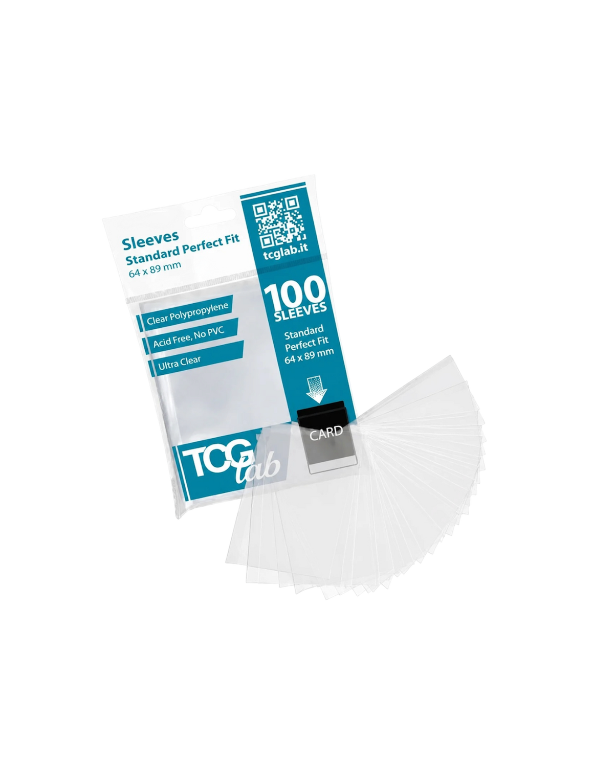 TcgLab | Bustine protettive standard perfect fit | Ultra clear | 50 micron