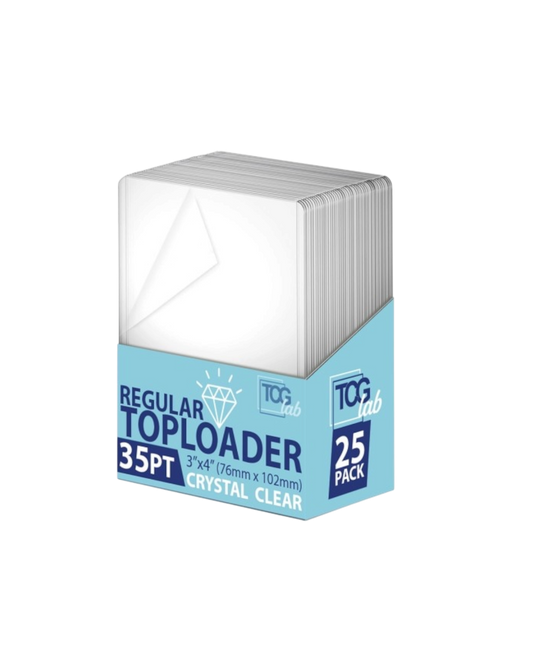 TcgLab | Crystal clear toploader with protective film | Box of 25 pcs