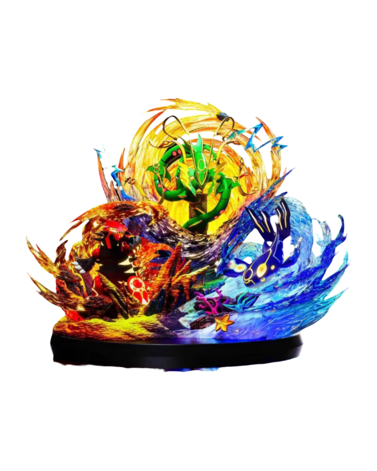 Statua Pokémon Mega Hoenn Weather Rayquaza x Groudon x Kyogre | Gugu Studio | Resin statue (Pre-Order)
