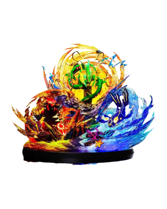 Statua Pokémon Mega Hoenn Weather Rayquaza x Groudon x Kyogre | Gugu Studio | Resin statue (Pre-Order)