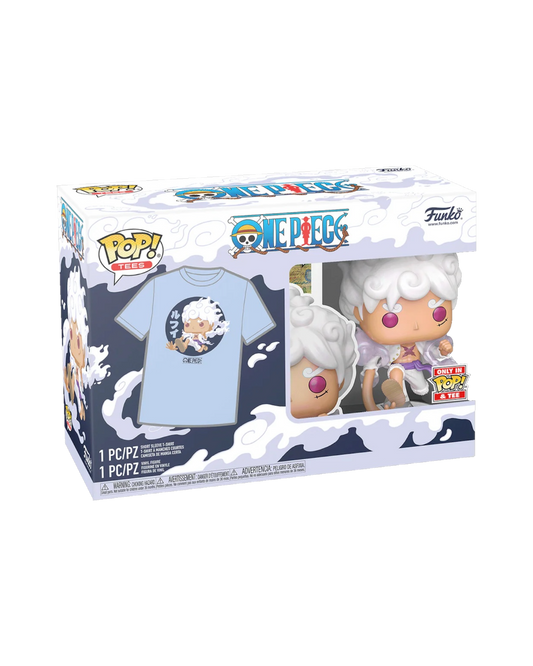Funko Pop! 1607 Luffy Gear 5 Pop&Tee | Only in Pop&Tee