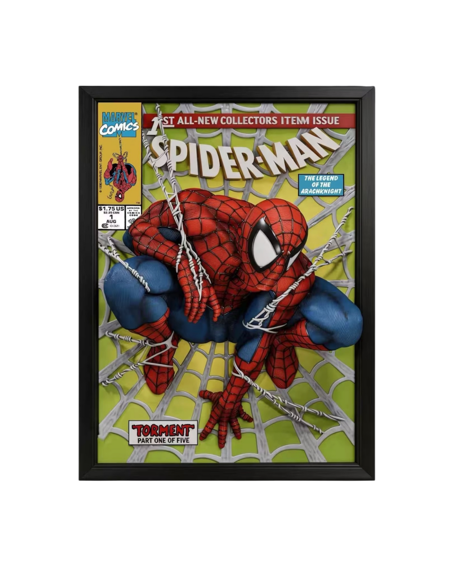 Statua Spider-Man comic cover 3D Wall Art | 3209 Studio | Resin statue (Pre-Order)