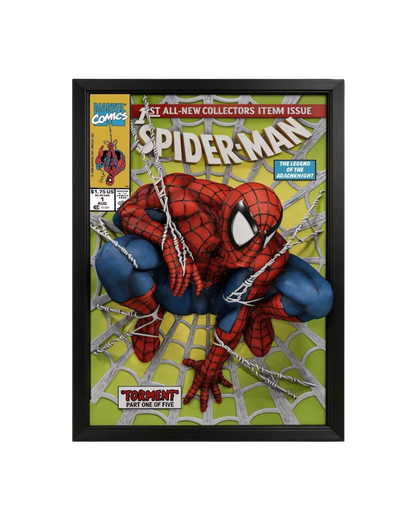 Statua Spider-Man comic cover 3D Wall Art | 3209 Studio | Resin statue (Pre-Order)