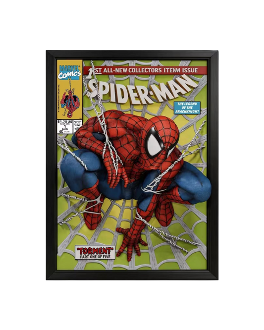 Statua Spider-Man comic cover 3D Wall Art | 3209 Studio | Resin statue (Pre-Order)