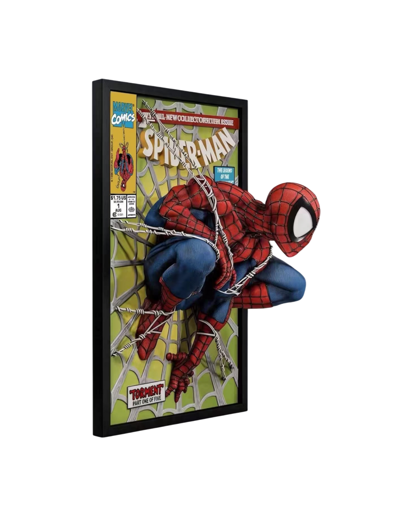 Statua Spider-Man comic cover 3D Wall Art | 3209 Studio | Resin statue (Pre-Order)