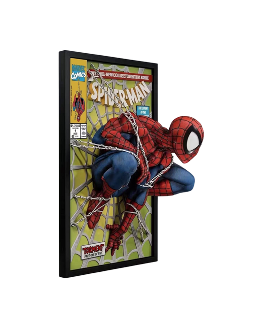 Statua Spider-Man comic cover 3D Wall Art | 3209 Studio | Resin statue (Pre-Order)