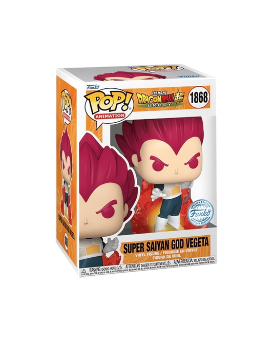 Funko Pop! 1868 Super Saiyan God Vegeta | Funko Special Edition