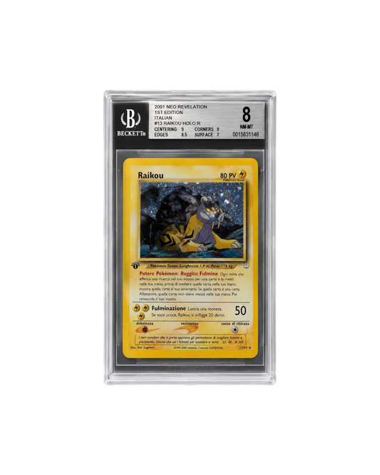 Beckett 8 | 2001 Neo Revelation 1st edition #13 Raikou Holo R | Italian