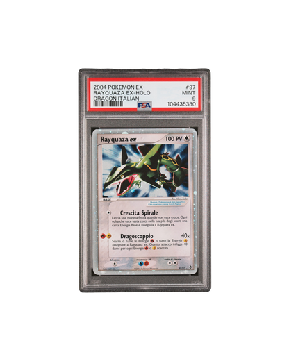 PSA 9 | 2004 Pokémon Italian ex Dragon #97 Rayquaza ex-holo | Dragon Italian