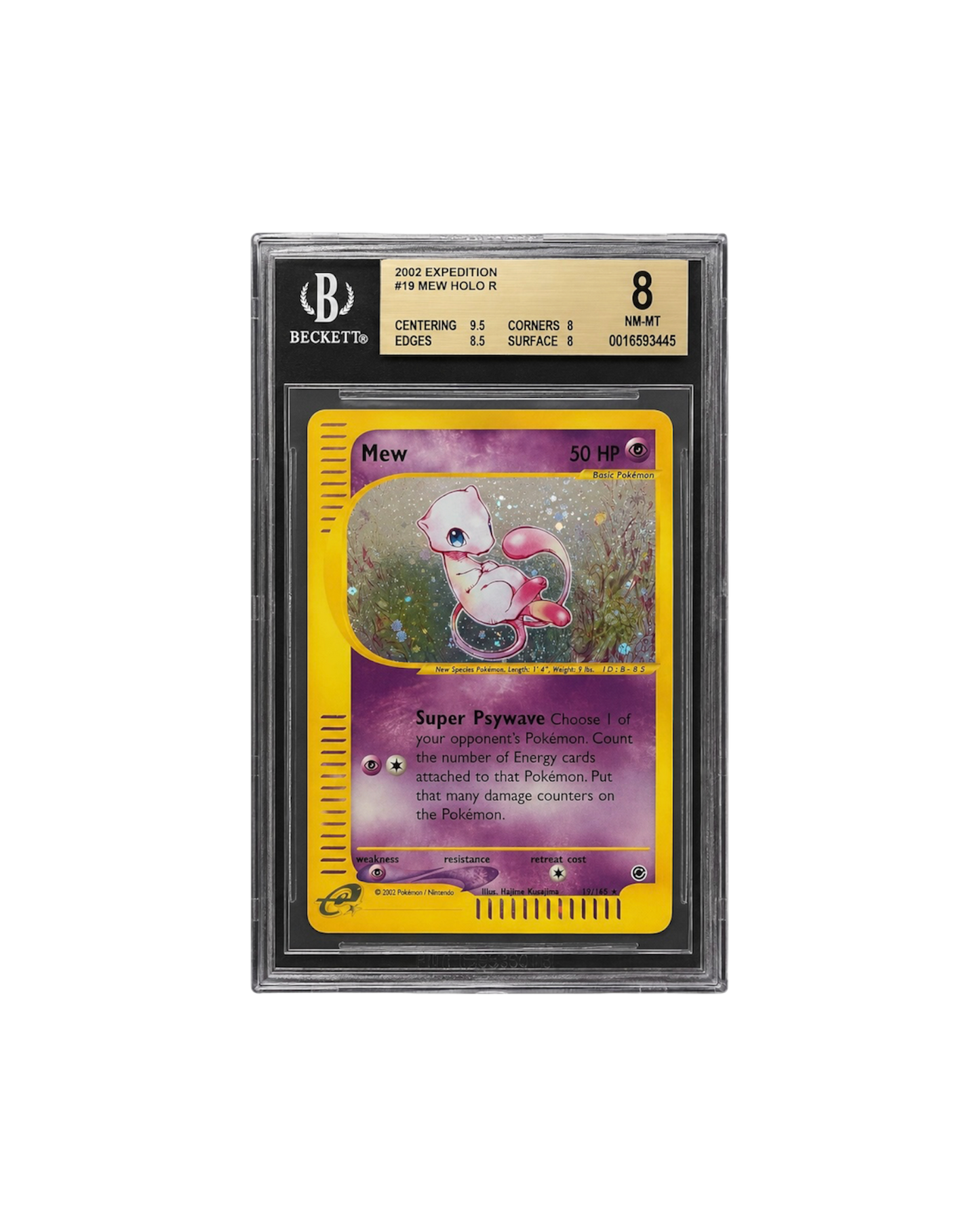 Beckett 8 | 2002 Expedition #19 Mew Holo R | English