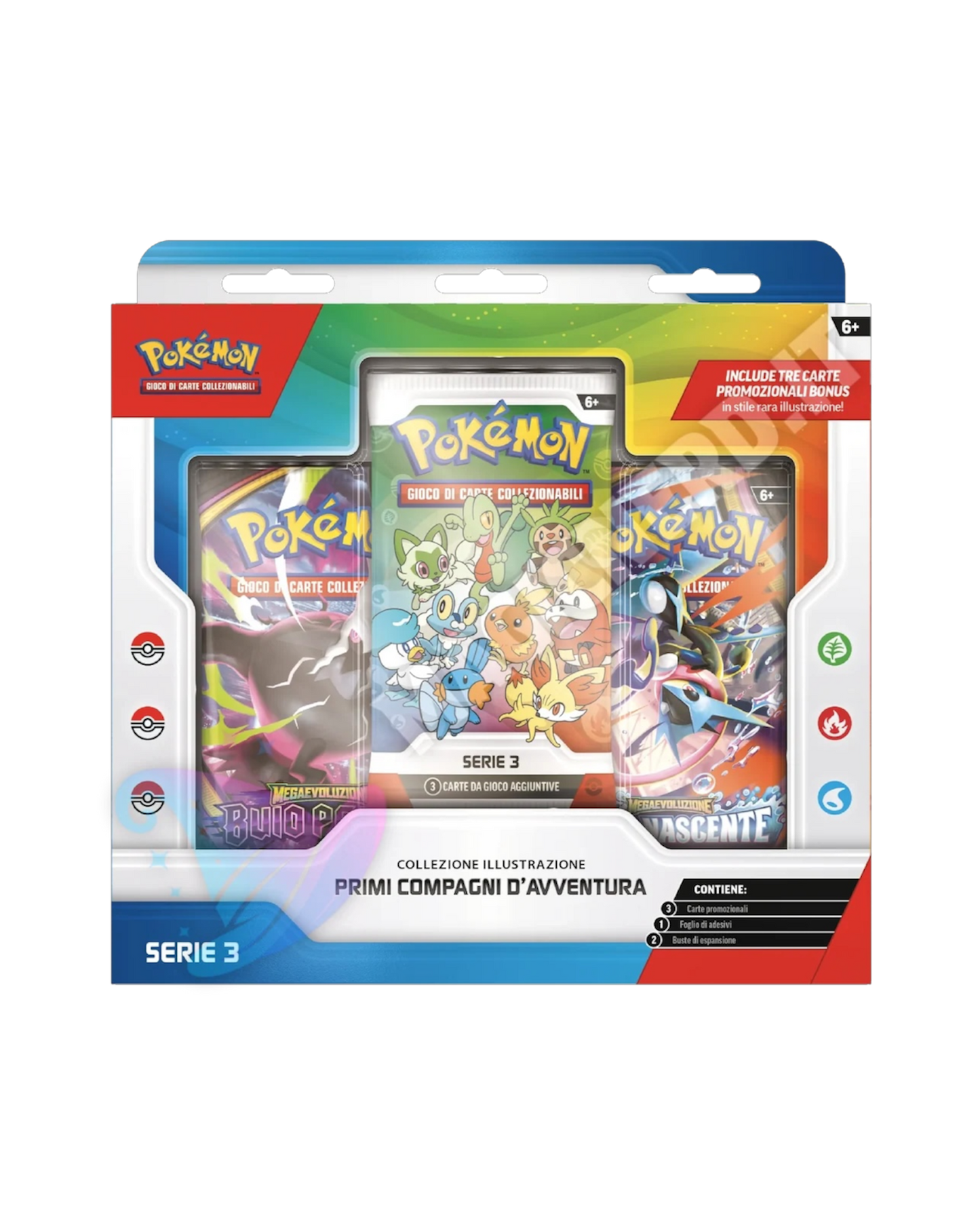 Pokémon collezione Illustrazione “Primi compagni di avventura” | Serie 3 | Italiano