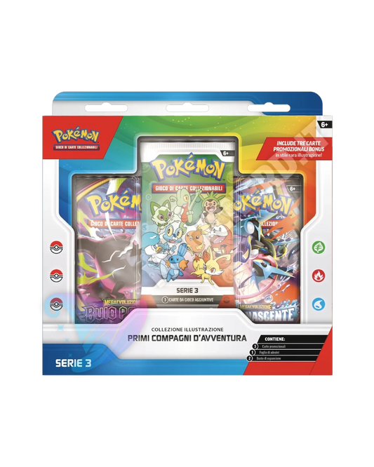 Pokémon collezione Illustrazione “Primi compagni di avventura” | Serie 3 | Italiano