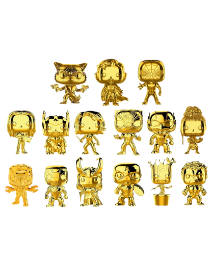 LOTTO UNICO Funko Pop! Gold Series Marvel | Fan Vote Winner Fall Convention