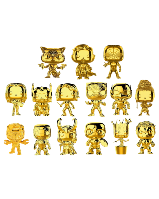 LOTTO UNICO Funko Pop! Gold Series Marvel | Fan Vote Winner Fall Convention