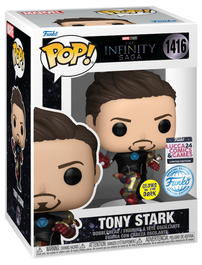 Funko Pop! 1416 Tony Stark | Special Editions Glows in the Dark Lucca Comics and Games 2024