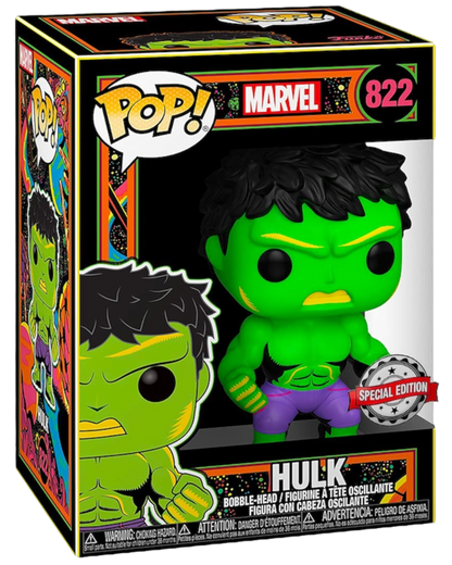 Funko Pop! 822 Hulk | Special Edition Black Light
