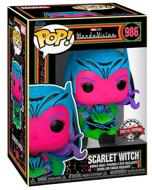 Funko Pop! 986 Scarlet Witch | Special Edition Black Light