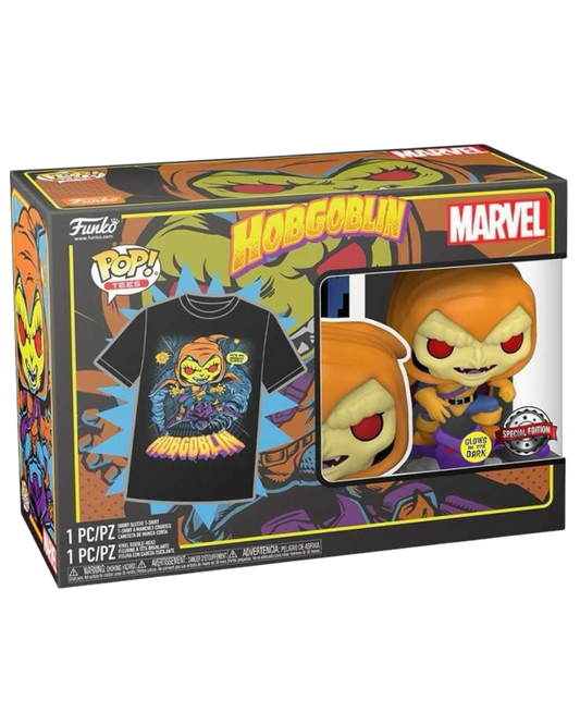 Funko Pop! HobGoblin Pop&Tee - Taglia L | Special Edition Glows in the Dark