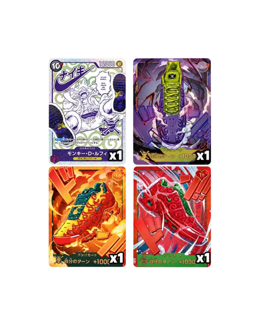 One Piece | Nike Collab edition • Set 4 carte promo | JAP  (Pre-Order)